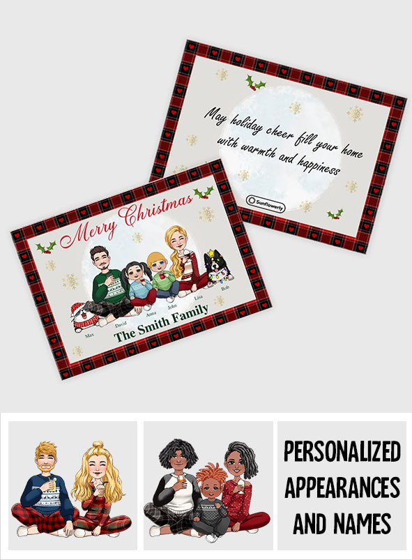 Merry Christmas - Personalized Family Greeting Card