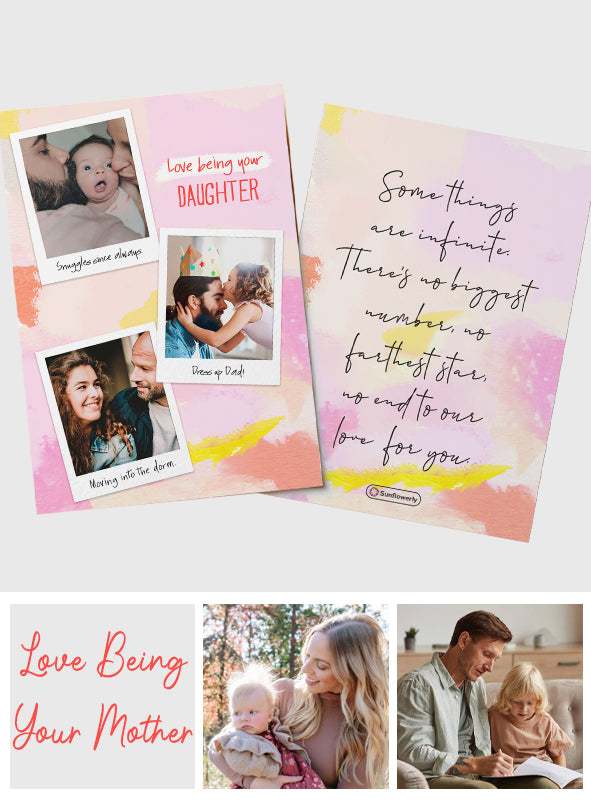 Love Being Your Daughter - Personalized Greeting Card