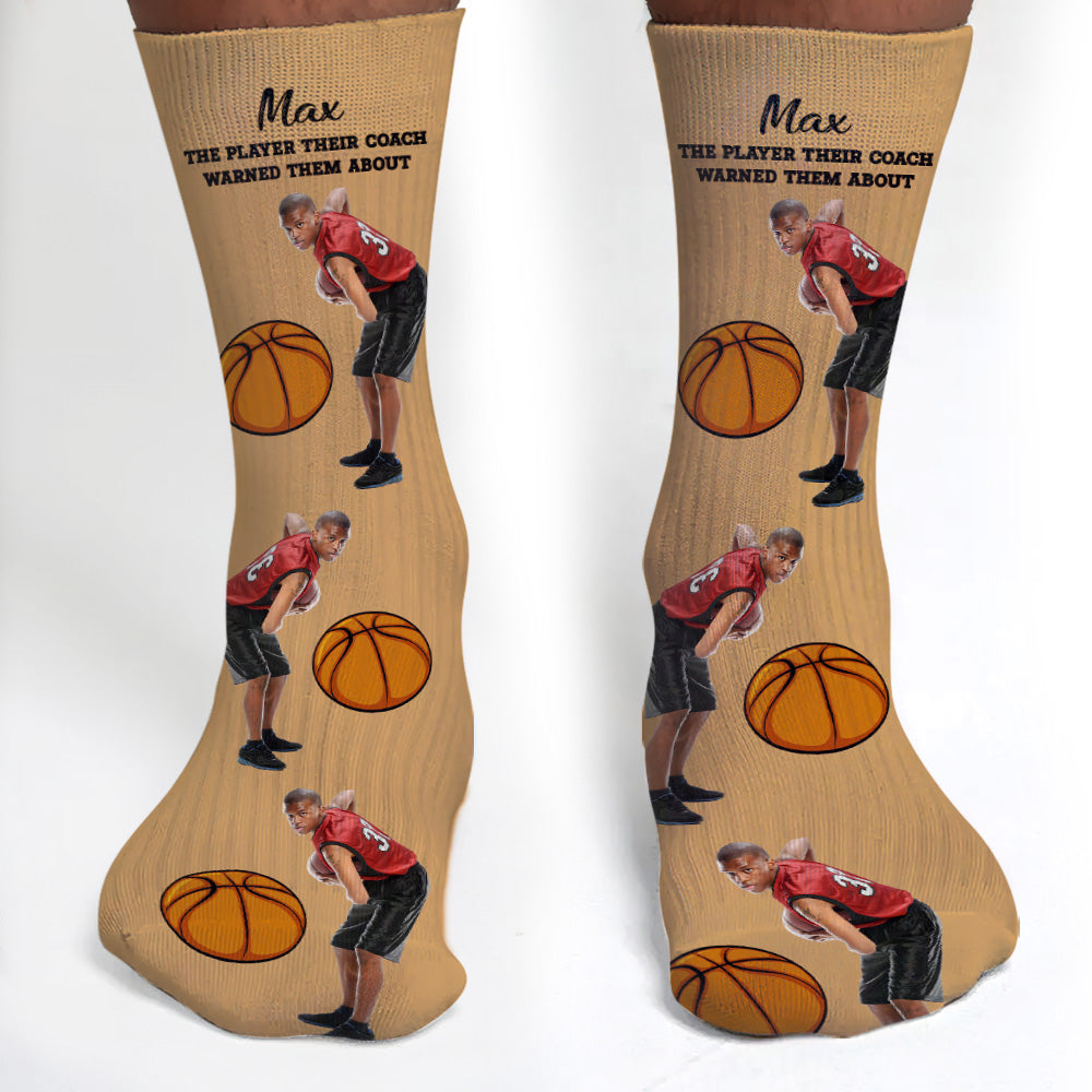 Their Coach Warned - Personalized Basketball Socks