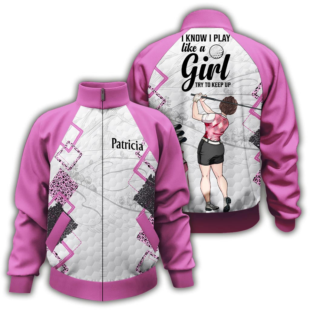 Golf Instruction - Personalized Golf Zip Jacket