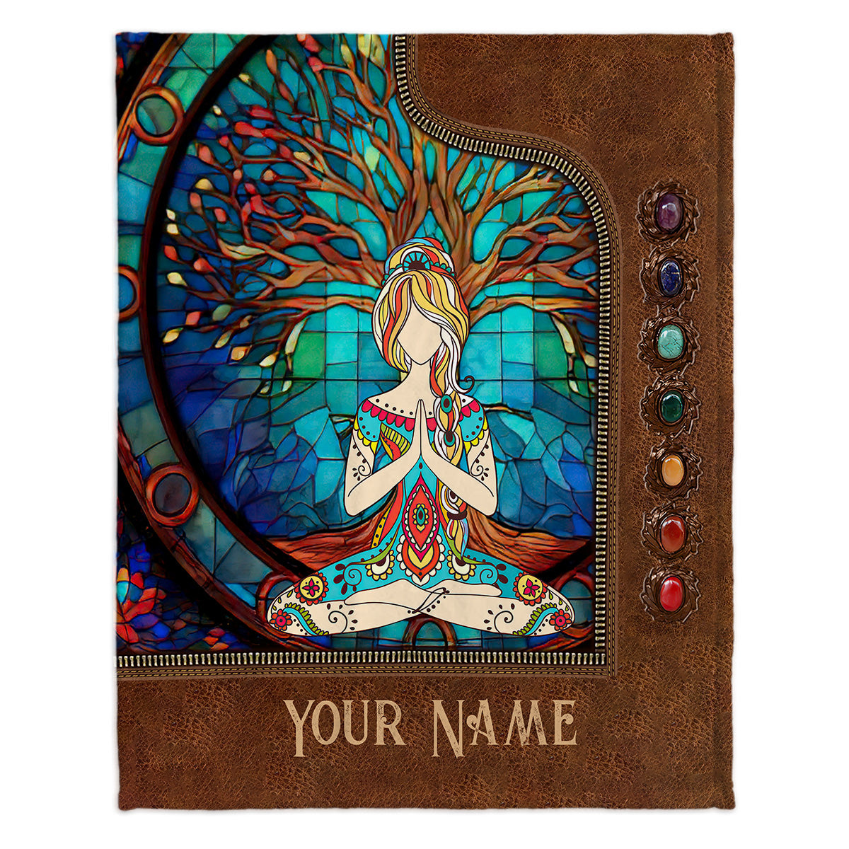 Namaste Green - Personalized Yoga Blanket