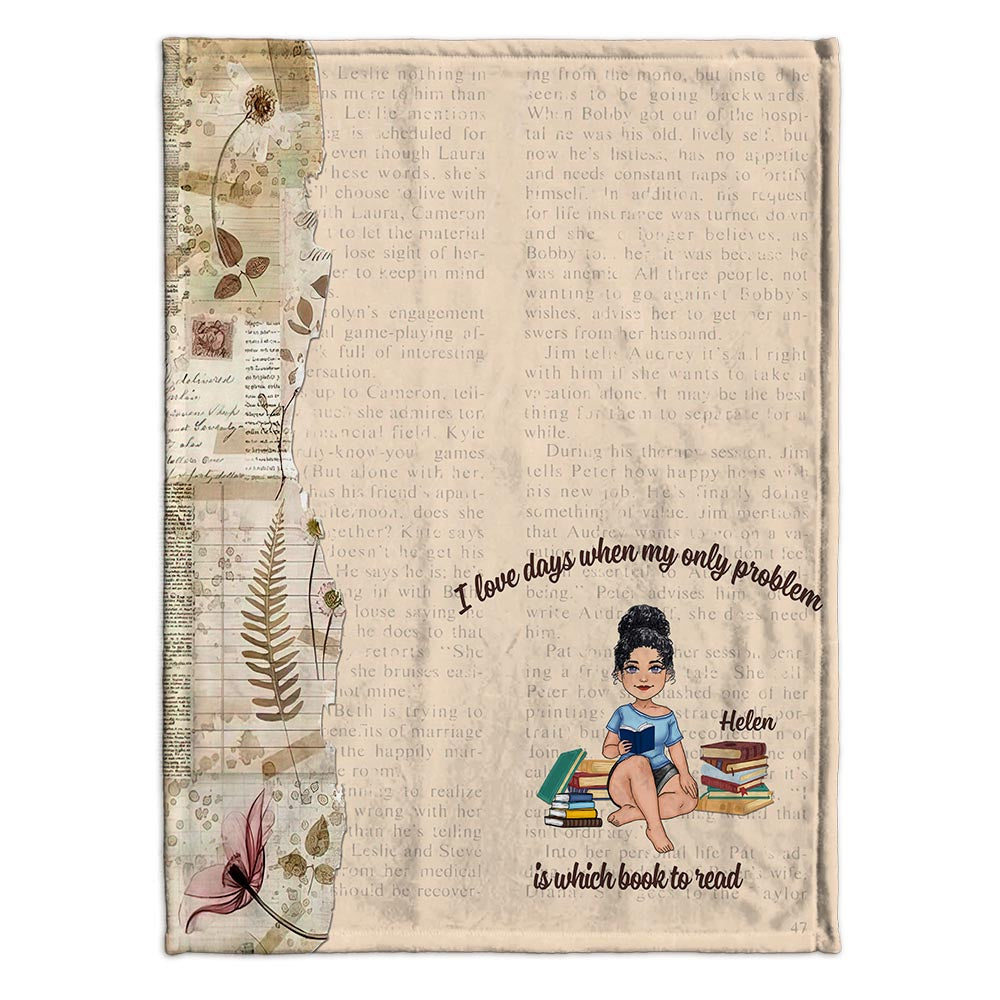 This Is My Reading Blanket - Book gift for mom, daughter, girlfriend, wife - Personalized Blanket