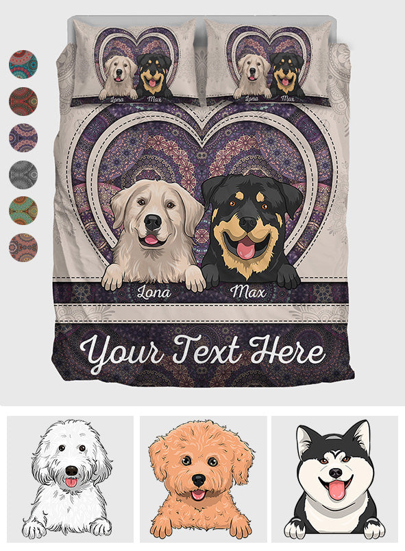 Dog Lovers - Personalized Dog Bedding Set