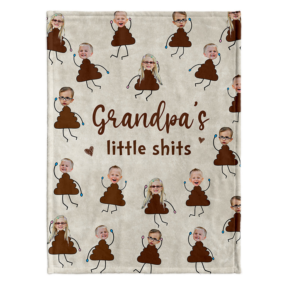 Grandma's Little Cuties - Gift for grandma, mom, dad, grandpa - Personalized Blanket