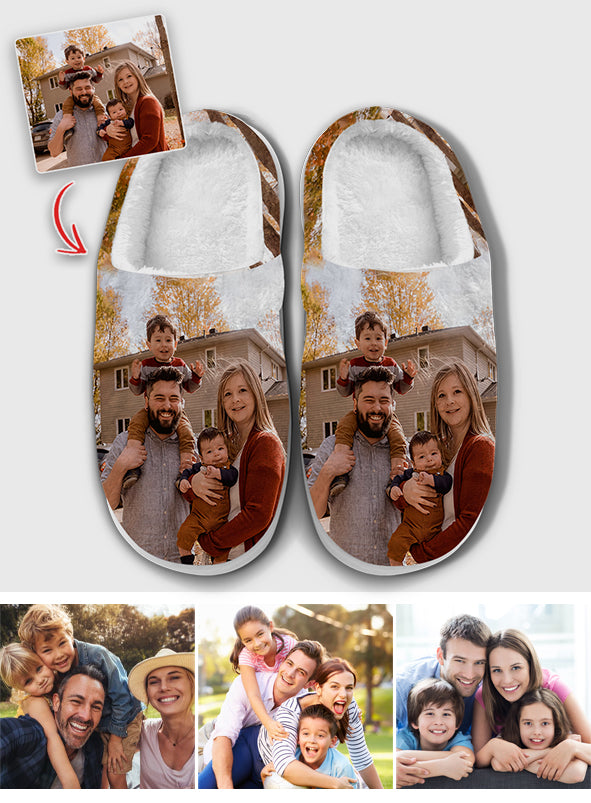 Custom Photo Slippers - Personalized Family Slippers
