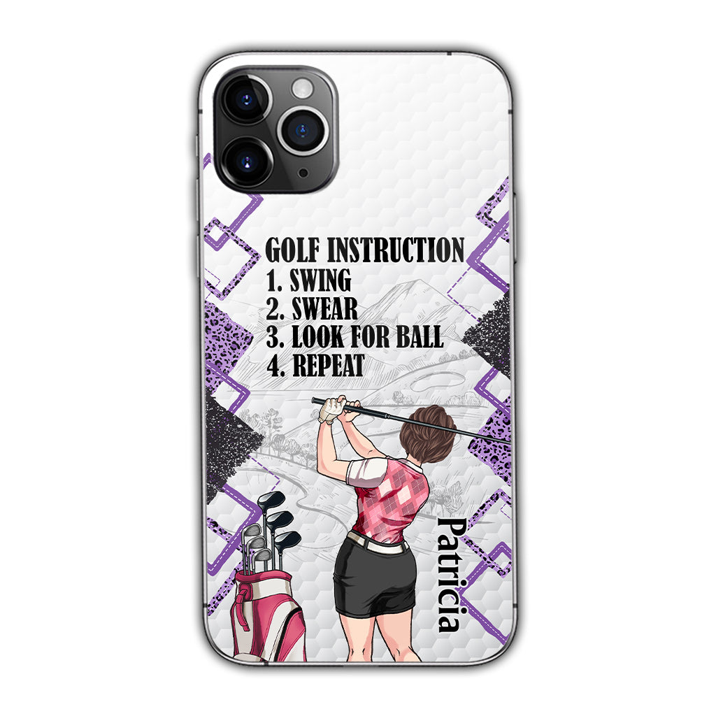 Just A Girl - Golf gift for her, wife, mom, grandma, girlfriend - Personalized Phone Case