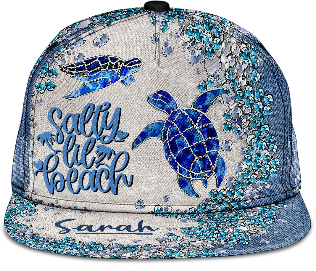 Turtle Bling - Personalized Turtle Snapback