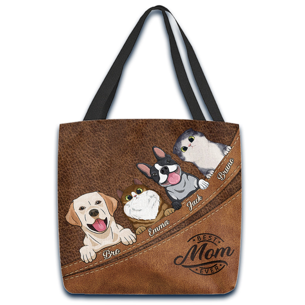 Best Mom Ever - Personalized Dog Tote Bag