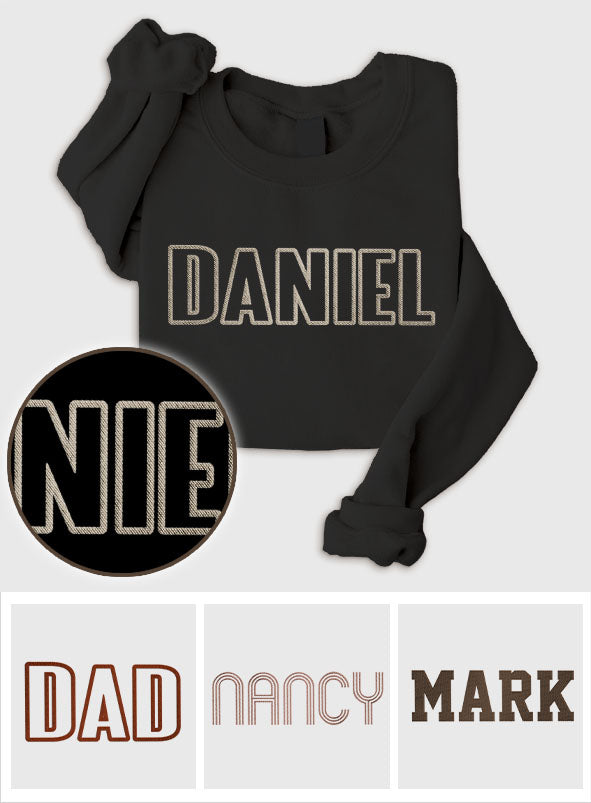 Custom Name - Personalized Son Embroidered Sweater