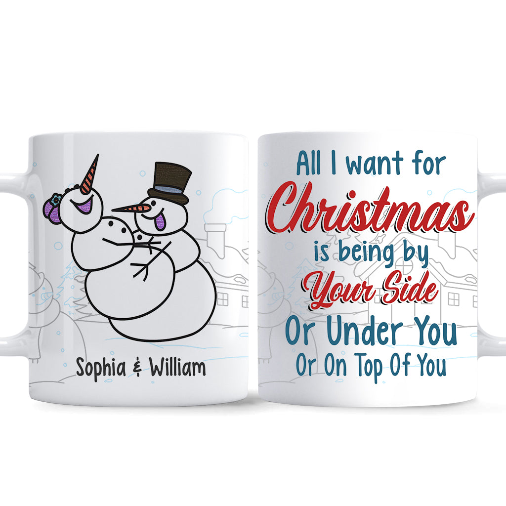 All I Want For Christmas - Personalized Couple Mug