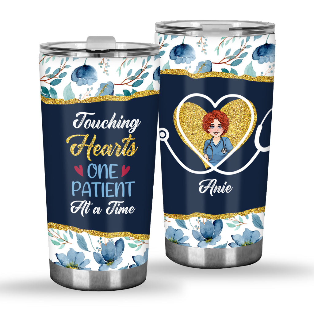 Touching Hearts - Personalized Nurse Tumbler