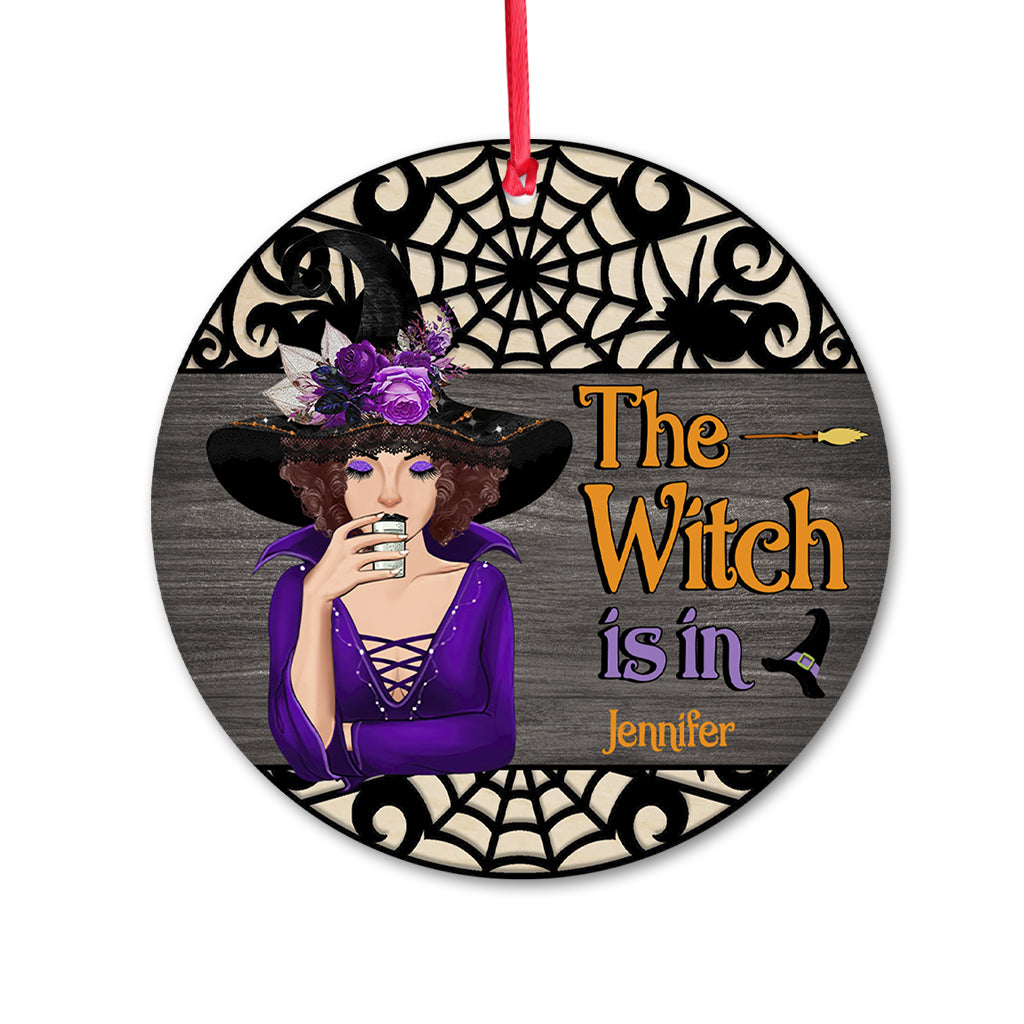 The Witch Is In - Personalized Witch Ornament