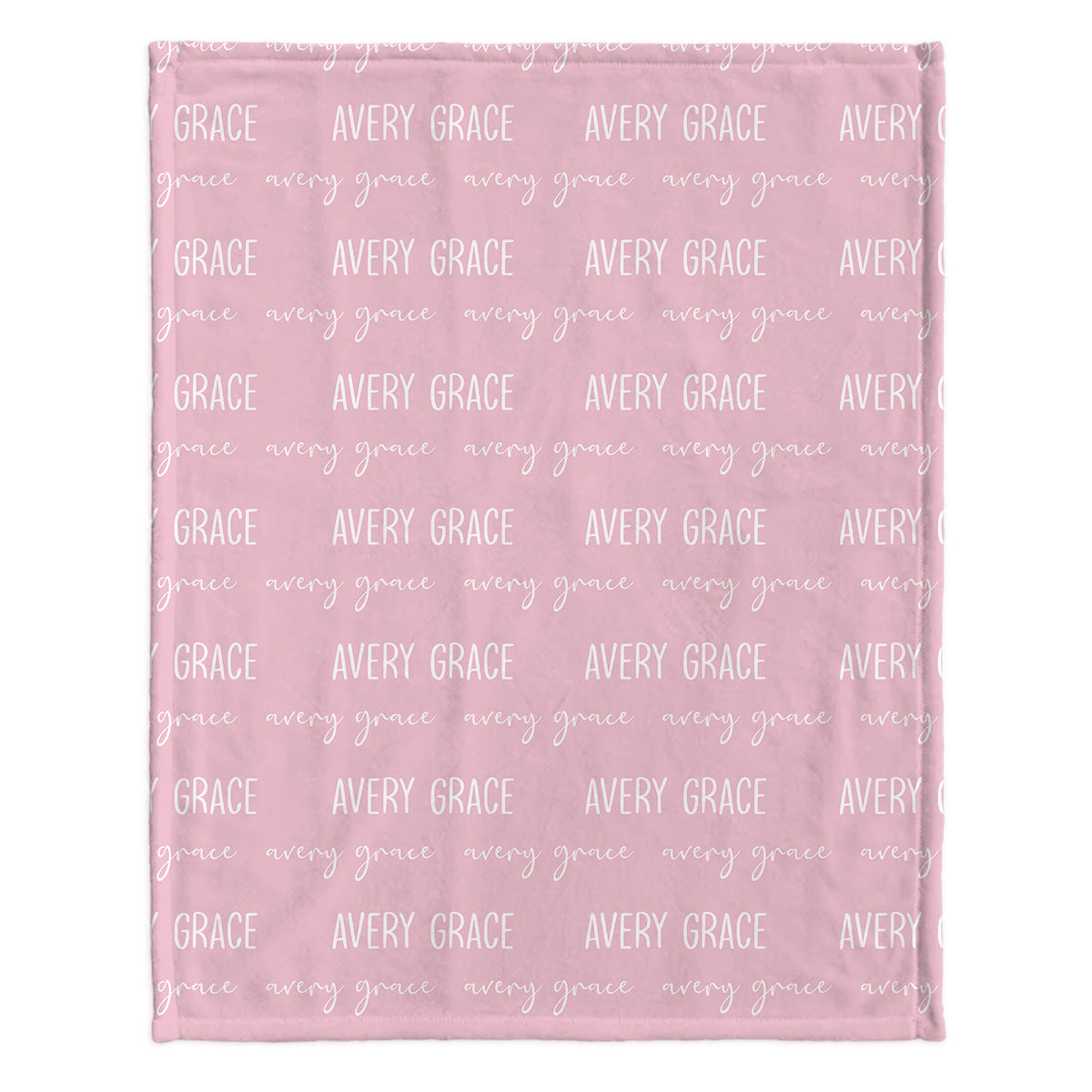 Custom Name Pattern - Personalized Newborn Blanket