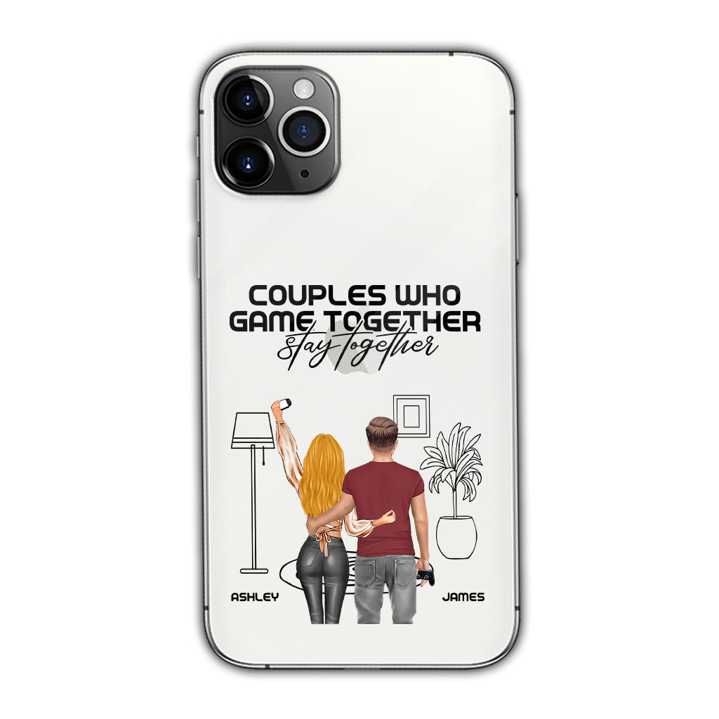 Couples Who Game Together Stay Together - Personalized Video Game Clear Phone Case