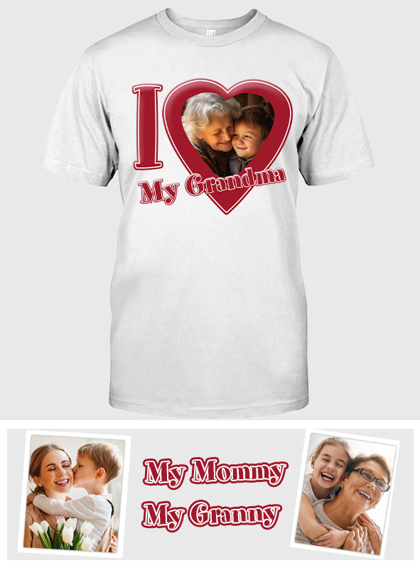 I Love My Grandma/ Nana/ Mommy.... - Personalized Grandma T-shirt And Hoodie