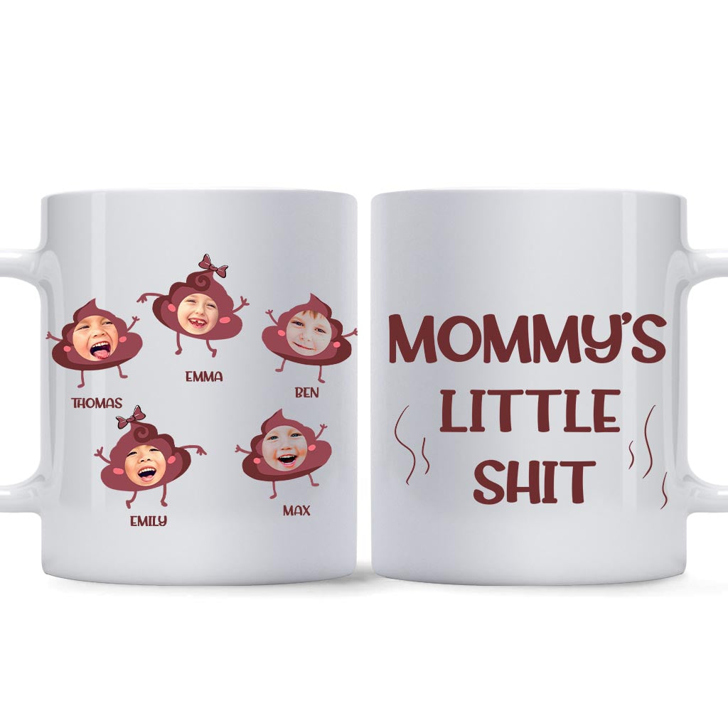 Daddy's Little Shit - Gift for dad, grandpa, mom, uncle, aunt, grandma - Personalized Mug
