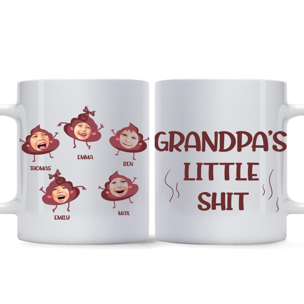 Daddy's Little Shit - Gift for dad, grandpa, mom, uncle, aunt, grandma - Personalized Mug