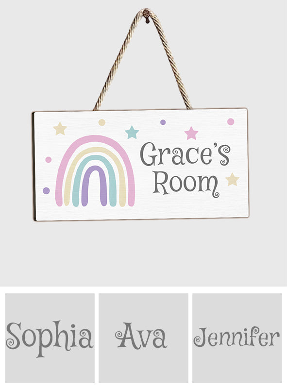 Child's Room - Personalized Kid Custom Shaped Wood Sign