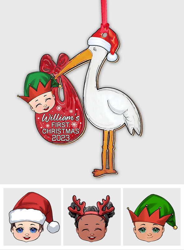 Baby First Christmas - Personalized Newborn Ornament