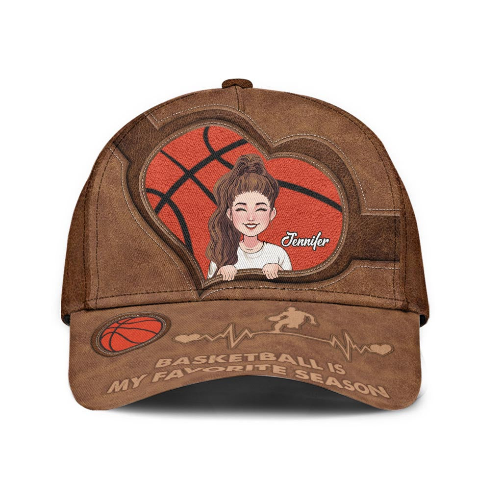 Basketball Is My Favorite Season - Personalized Basketball Classic Cap