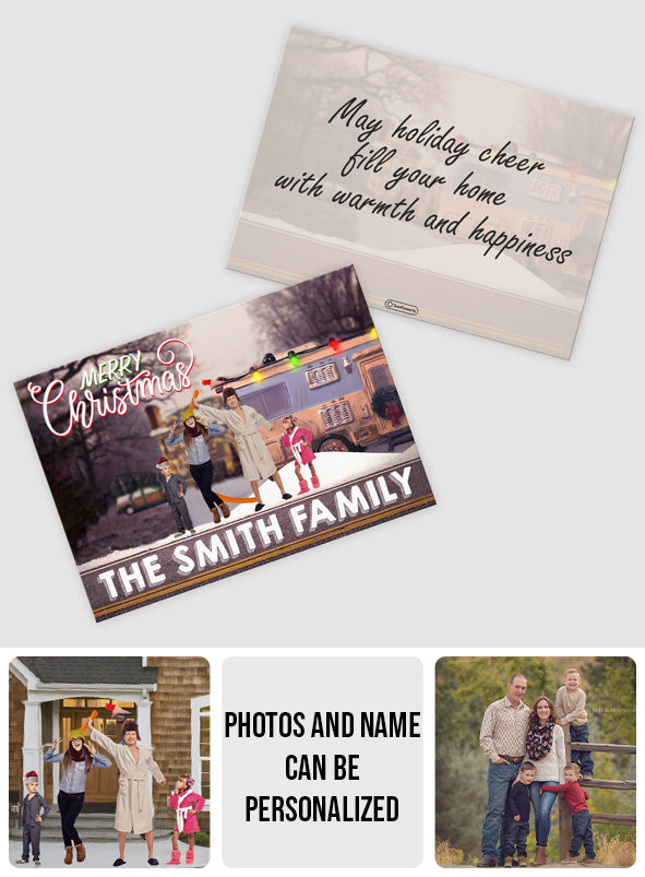 Merry Christmas - Personalized Family Greeting Card