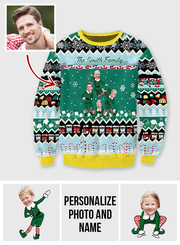 Our Family - Personalized Family Ugly Sweater