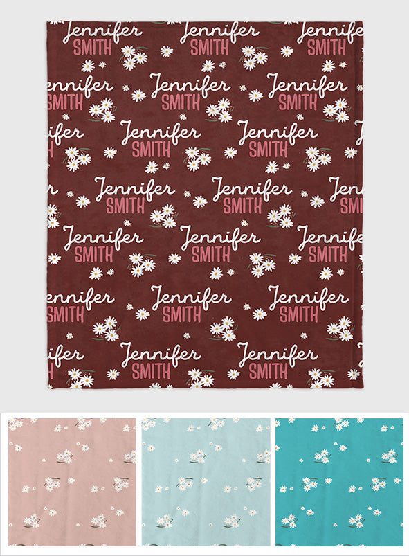 Daisy Custom Name - Personalized Mother Blanket