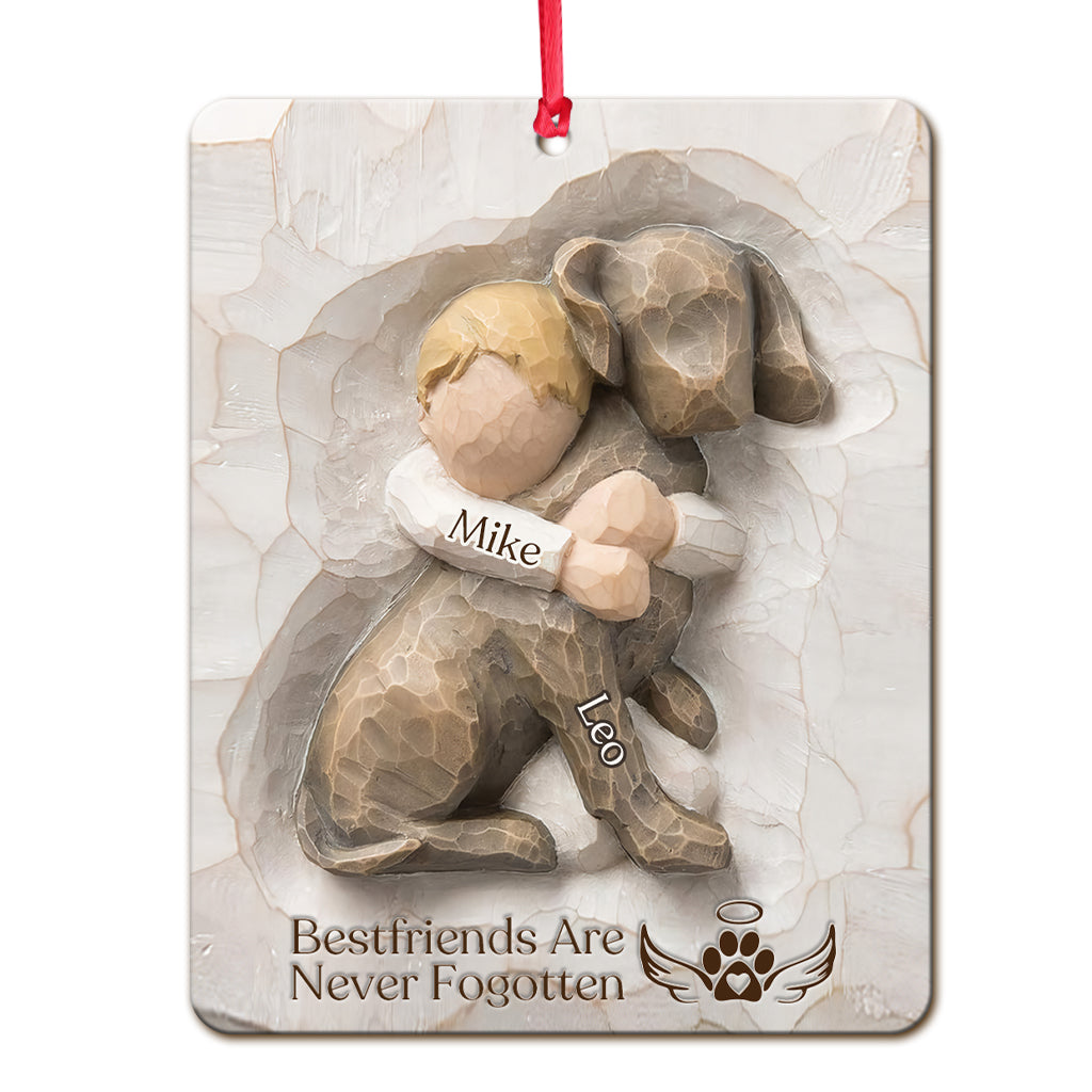 Bestfriends Are Never Fogotten - Personalized Dog Ornament