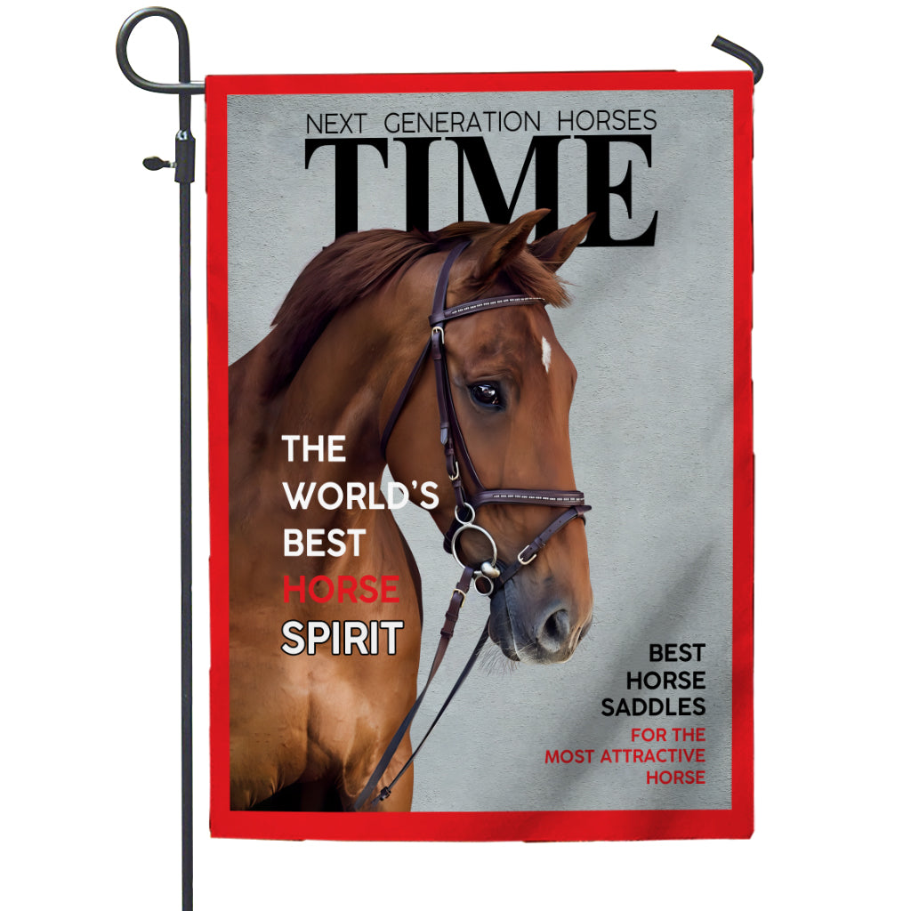 Magazine Covers - Personalized Horse Garden Flag
