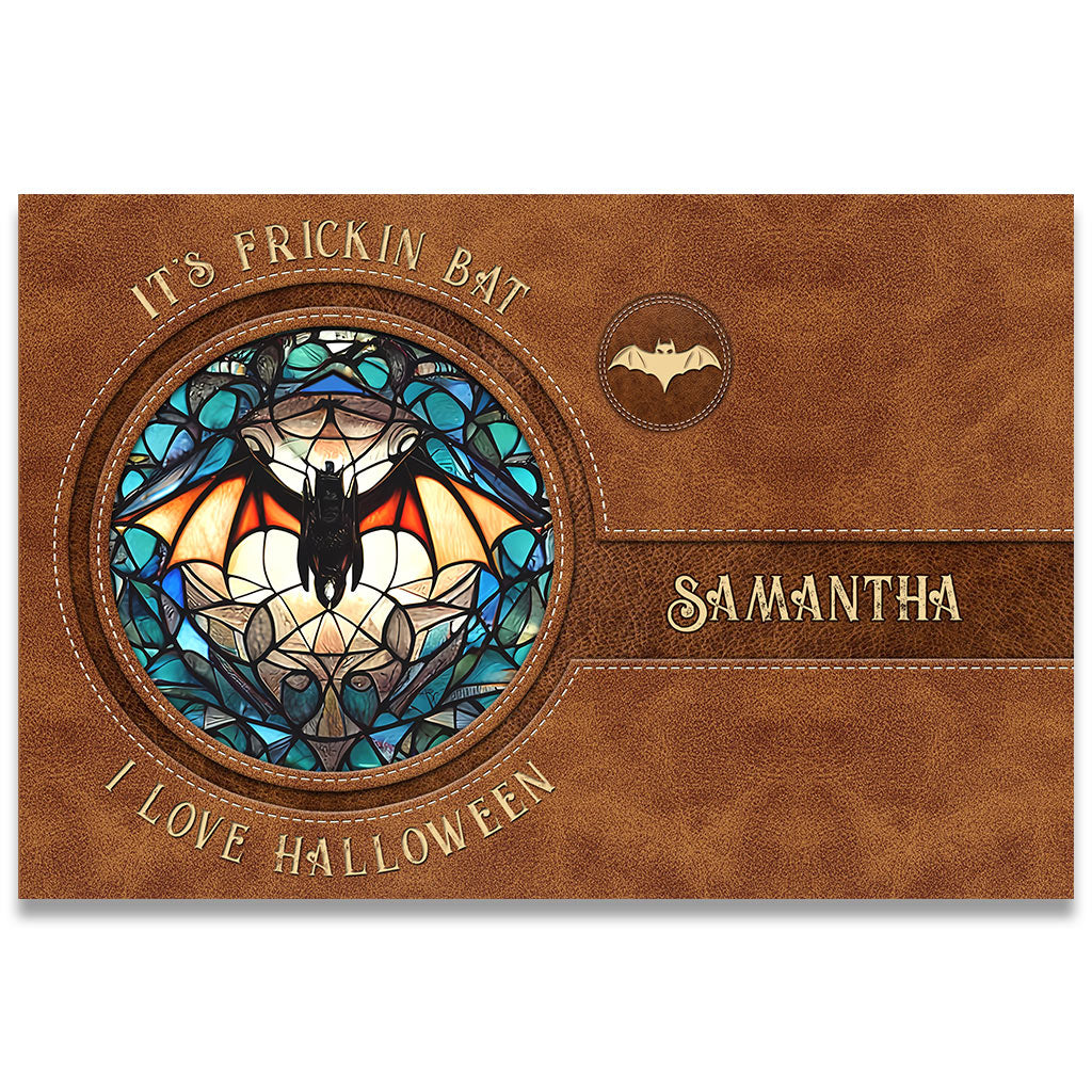 It's Frickin' Bat I Love Halloween - Personalized Witch Doormat