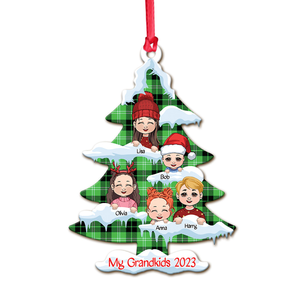 My Grandkids - Personalized Grandma Ornament