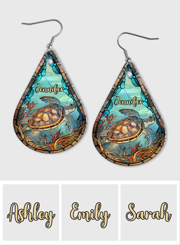 Love Turles - Personalized Turtle Earrings