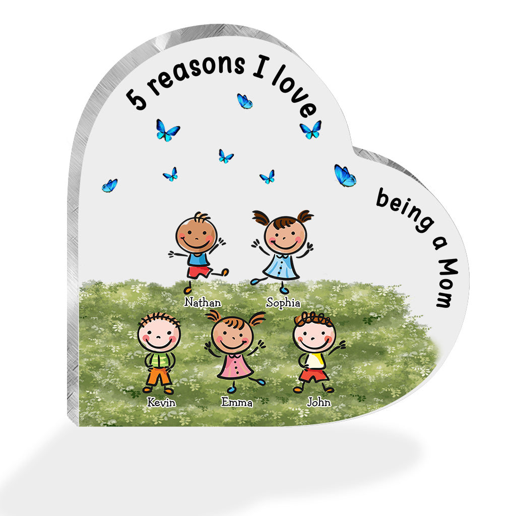 Love Being A Grandma - Gift for grandma, mom, aunt, grandpa - Personalized Custom Shaped Acrylic Plaque