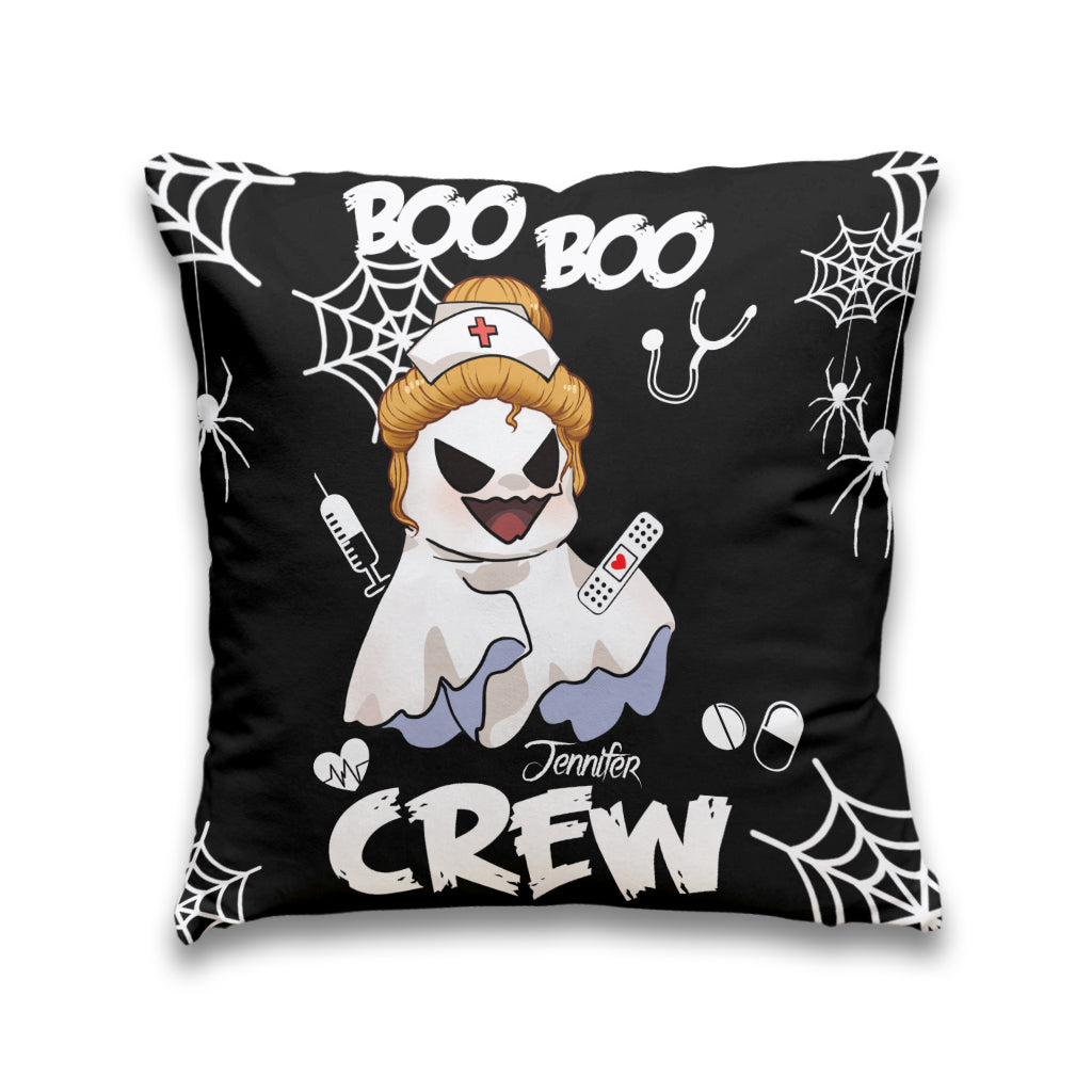 Boo Boo Crew - Personalized Nurse Throw Pillow