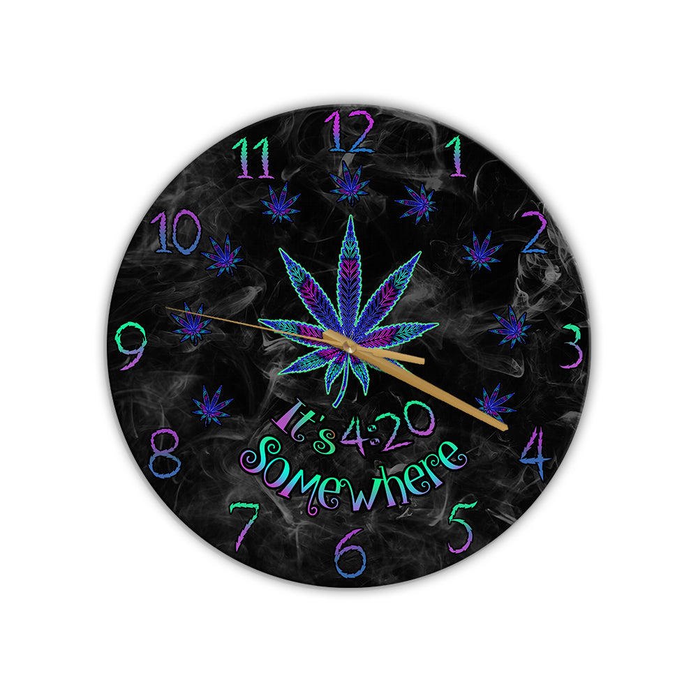It's 4:20 Somewhere - Weed Wall Clock