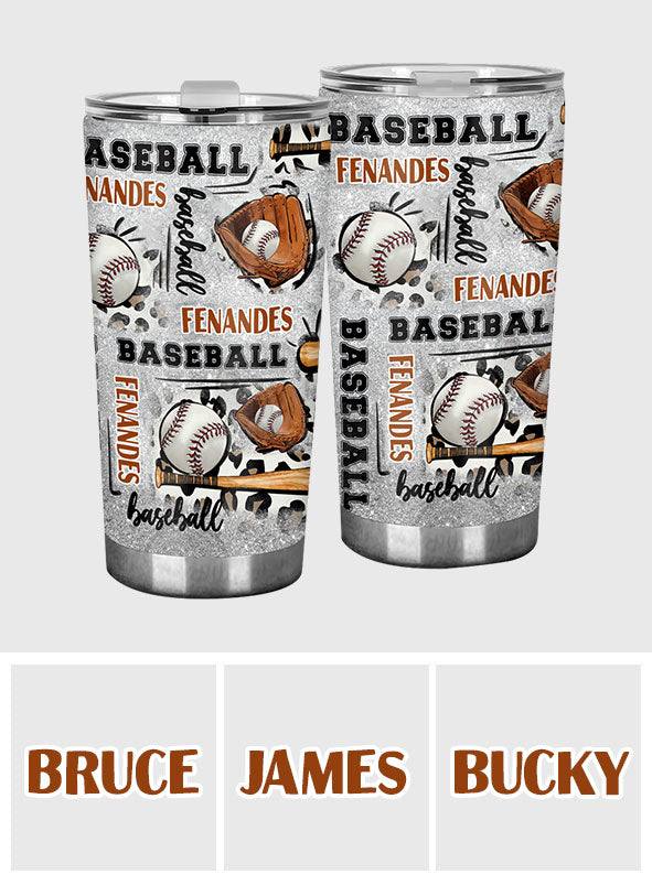 In My Baseball Era - Personalized Baseball Tumbler