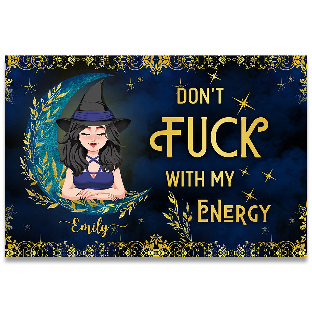 Don't F With My Energy - Personalized Witch Doormat