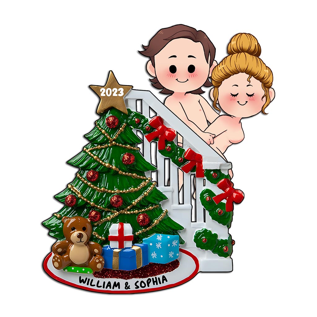 Staircase Naughty Couple - Personalized Couple Decal Die Cut