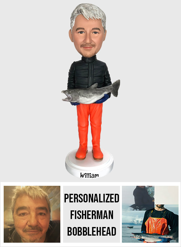 Fishing Bobblehead - Personalized Fishing Bobblehead