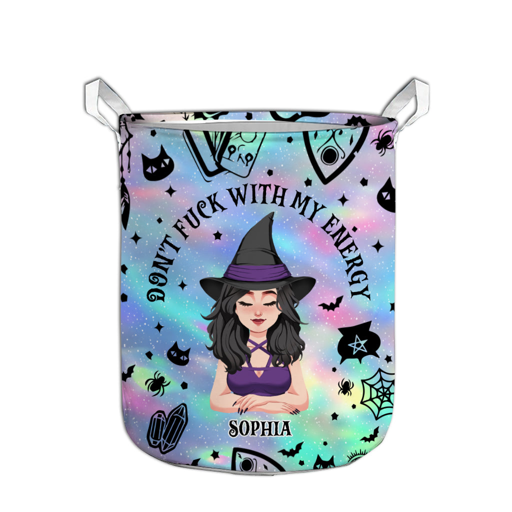Don't F With My Energy - Personalized Witch Storage Basket