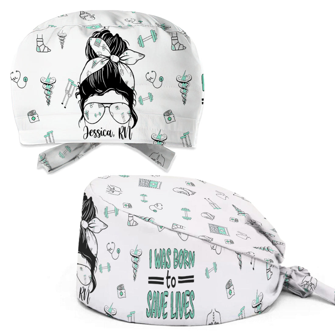 Save Lives - Personalized Nurse Scrub Cap