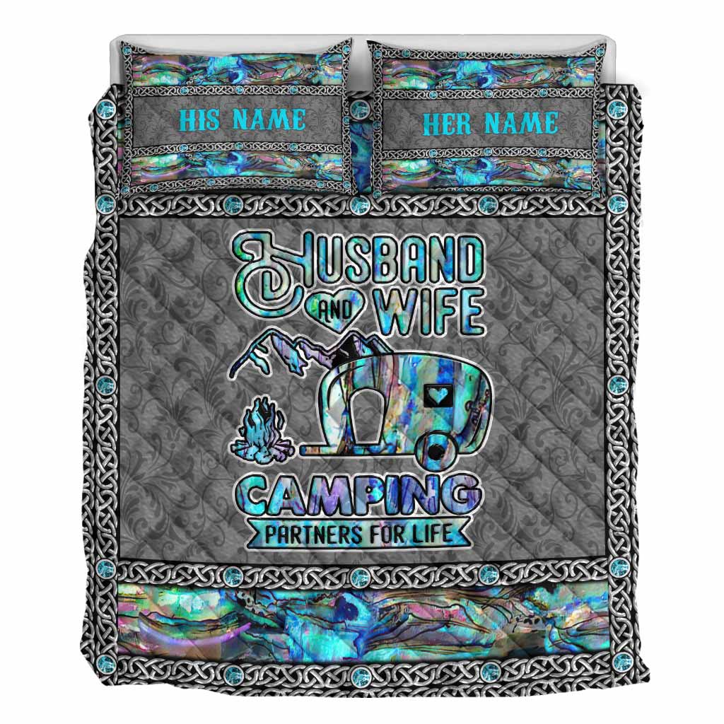 Camping Partner For Life - Personalized Quilt Set