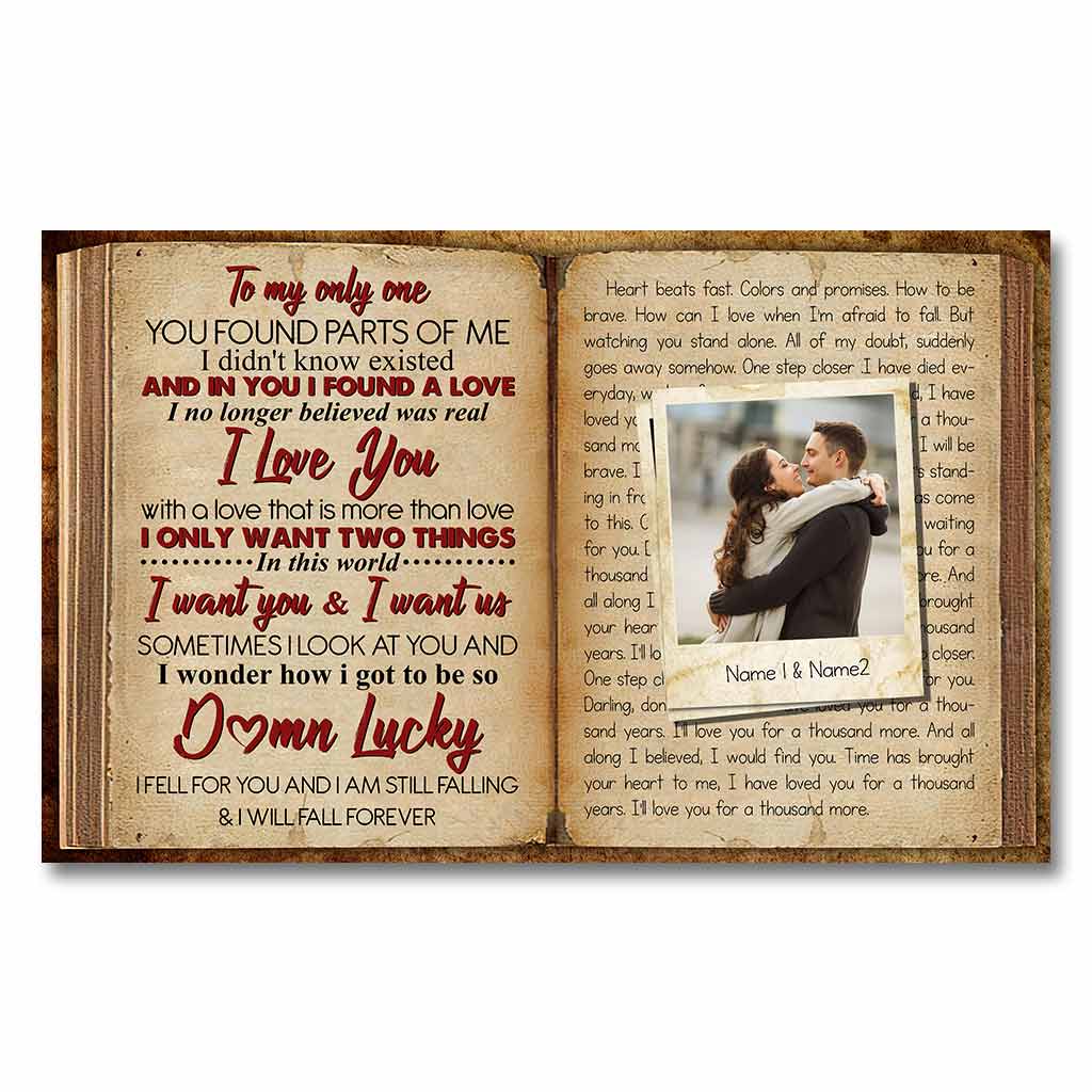 A Thousand Years Lyrics Book - Personalized Couple Poster