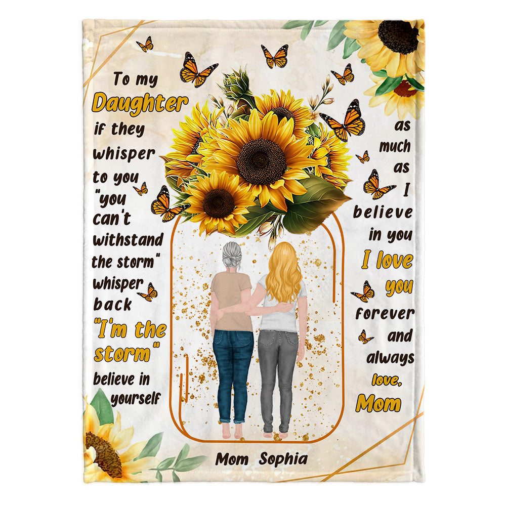 To My Daughter - Personalized Mother's Day Mother Blanket