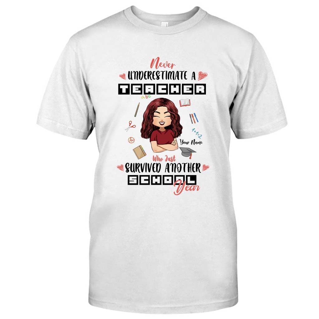 Never Underestimate A Teacher - Personalized T-shirt and Hoodie