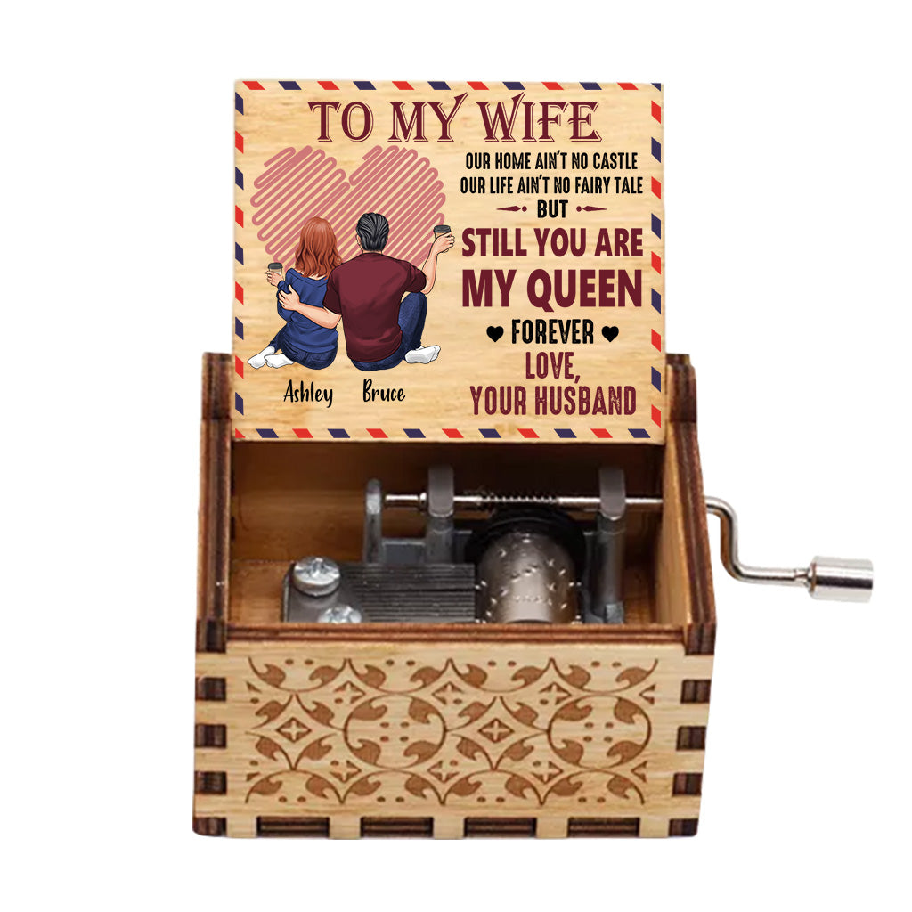 To My Wife - Personalized Couple Hand Crank Music Box