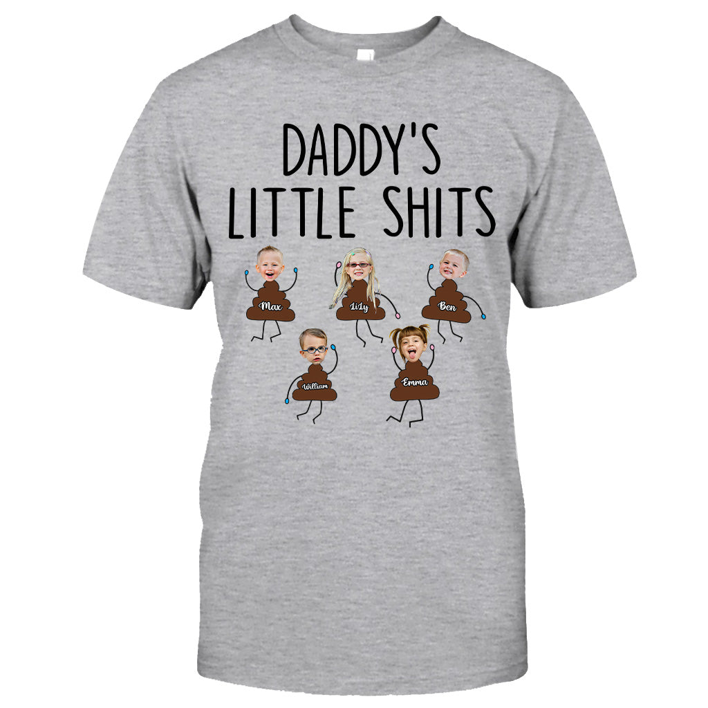 Daddy's Little Shits - Personalized Father's Day Father T-shirt and Hoodie
