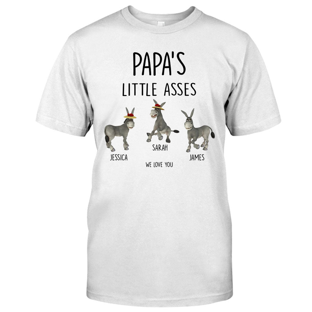 Little Asses - Gift for dad, grandpa, mom, uncle, aunt, grandma - Personalized T-shirt And Hoodie