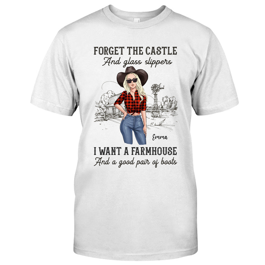 I Want A Farmhouse And A Good Pair Of Boots - Personalized Horse T-shirt and Hoodie