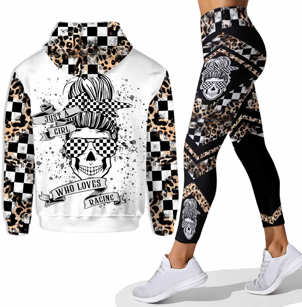 Just A Girl Who Loves Racing - Personalized Hoodie and Leggings